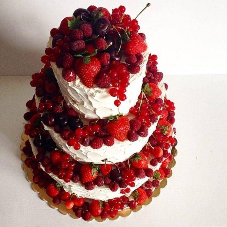 Как украсить торт фруктами – 9 рецептов