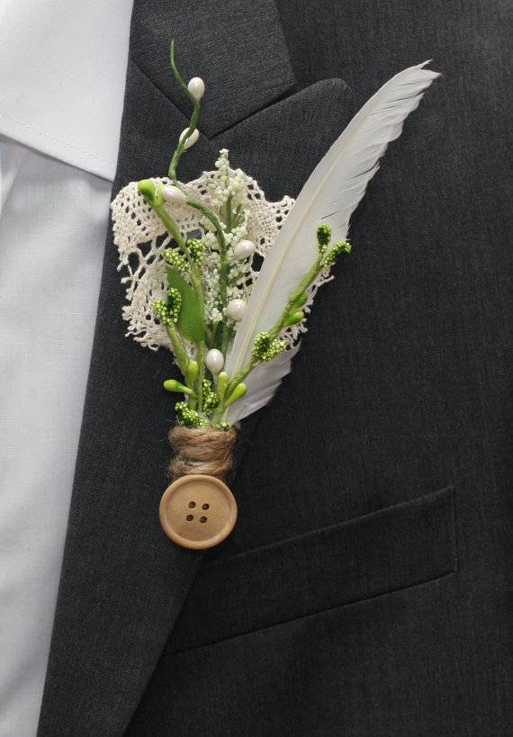 Бутоньерка для жениха на свадьбу к пиджаку: как крепить, фото