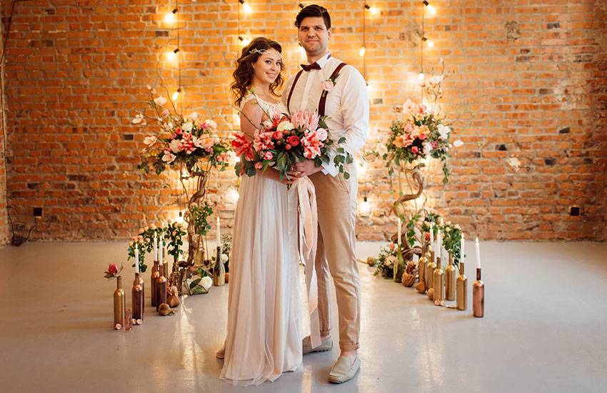 Идеи! свадьбы в цвете марсала: 100 фото