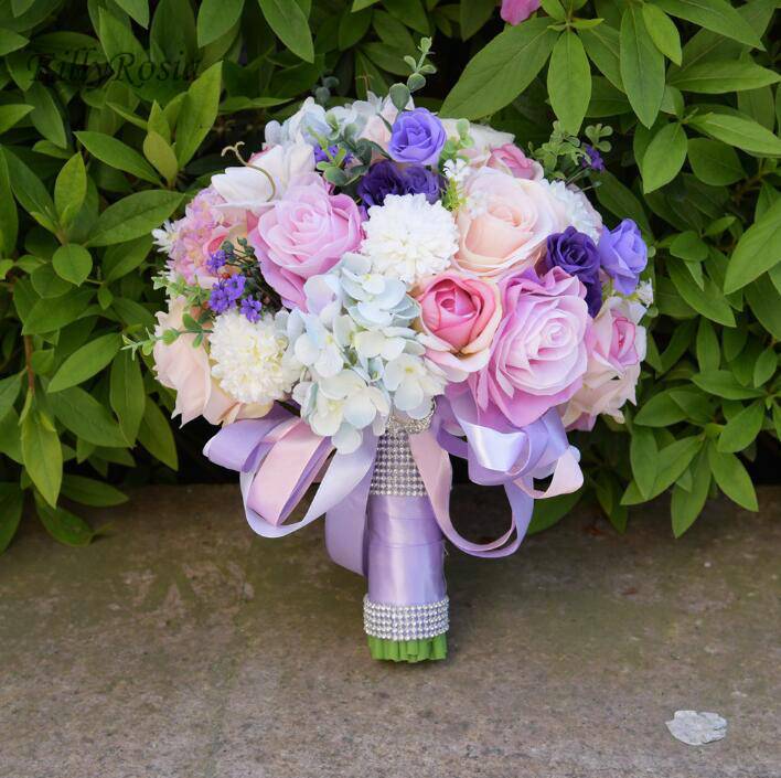 Розовый букет невесты: выбираем цветы для композиции