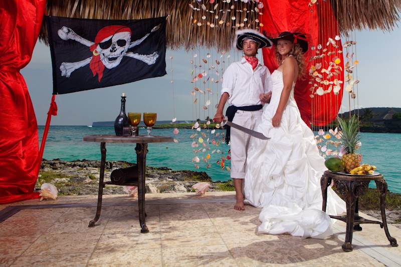 Пиратская свадьба, советы по оформлению и меню