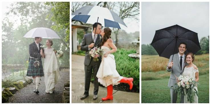 Свадьба в дождь: о чем говорит примета