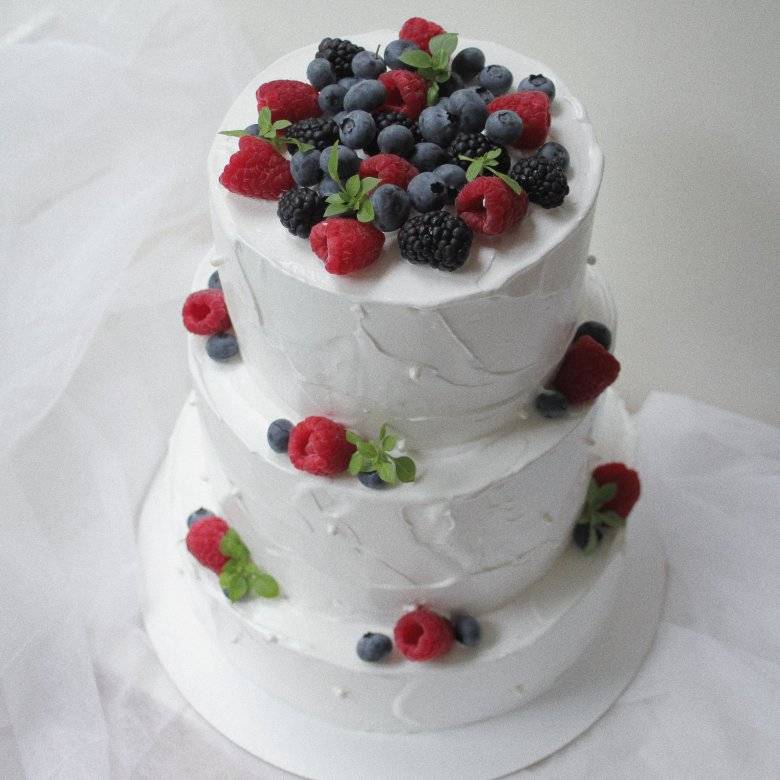 Свадебный торт без мастики: рецепты с фото — все про торты: рецепты, описание, история