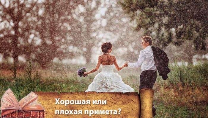 Примета: дождь на свадьбу – плохая, хорошая, стоит ли верить, отзывы
