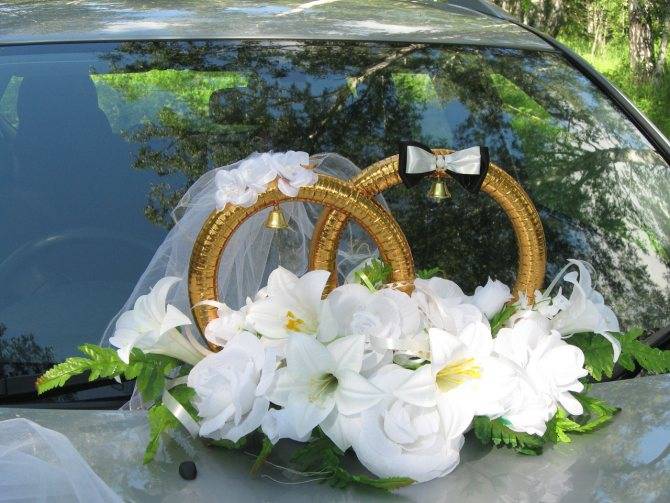 Как правильно ставить свадебные кольца на крышу автомобиля