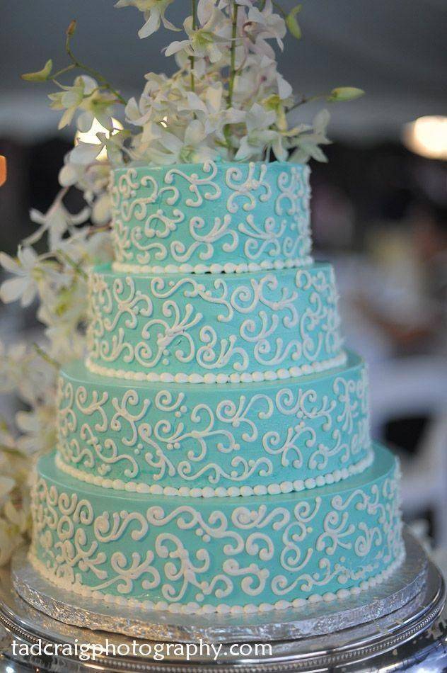 Зеленые, мятные, изумрудные свадебные торты