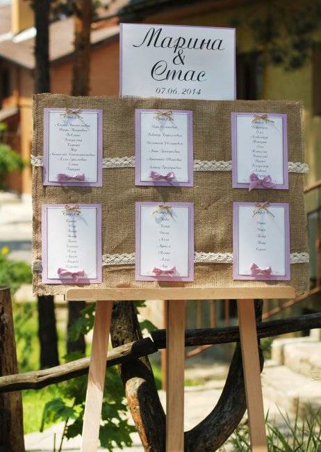 Рассадочные карточки на свадьбу, как их сделать самостоятельно