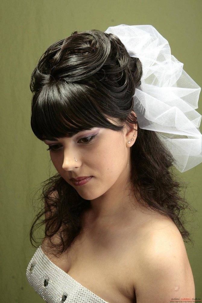 Свадебные прически на короткие волосы: 50 фото