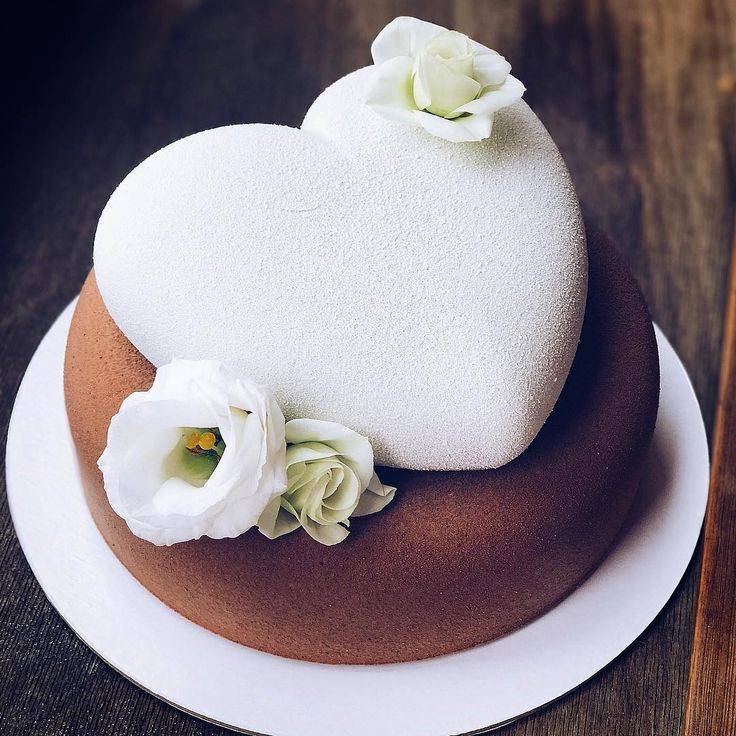 Свадебный торт сердце - как сделать и украсить мастикой, фото и видео