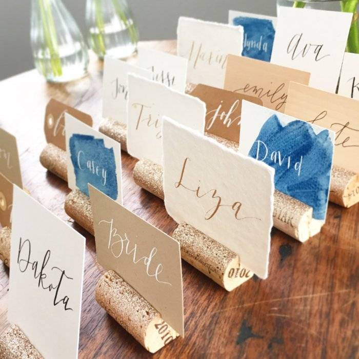 Рассадочные карточки для гостей на свадьбу