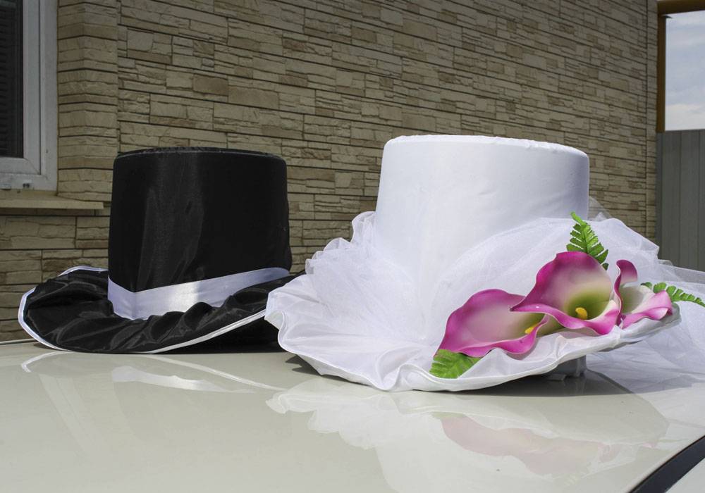 Шляпы на свадебную машину. мк | страна мастеров