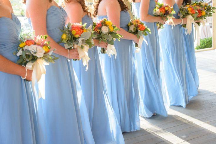 Свадьба в голубом цвете — классический формат проведения мероприятия + фото
