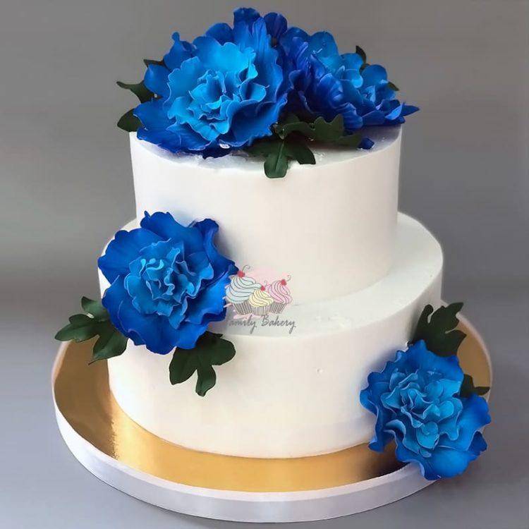 ᐉ белый свадебный торт: без мастики, с цветами и фруктами - svadebniy-mir.su