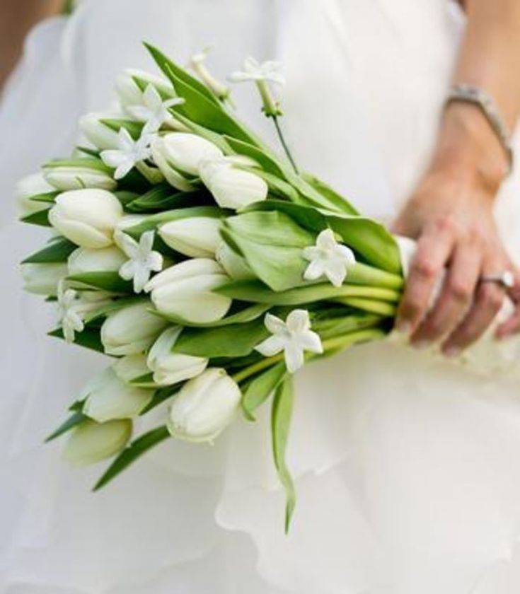 ᐉ свадебный букет из тюльпанов (фото)