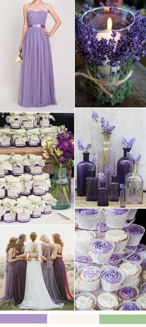 Оформление свадьбы в фиолетовом цвете