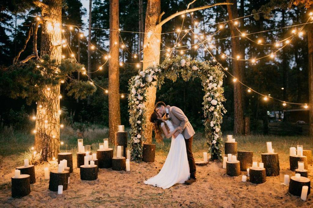 Красивая свадебная фотосессия осенью: идеи и позы
