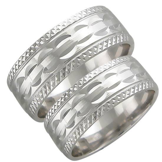 Красивые обручальные кольца из белого золота — оригинальные модели