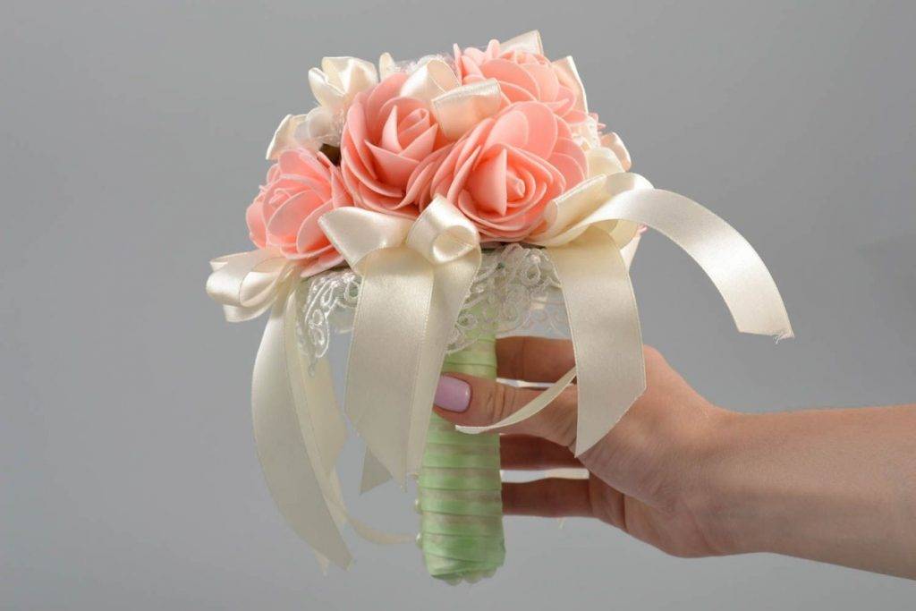 Как сделать букет невесты из фоамирана своими руками – мастер-класс