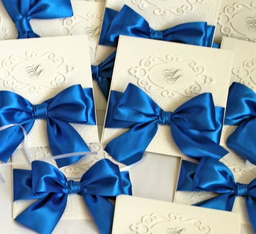 Пригласительные на свадьбу в синем цвете? – шаблоны [2019] с белыми & голубыми? оттенками на фото