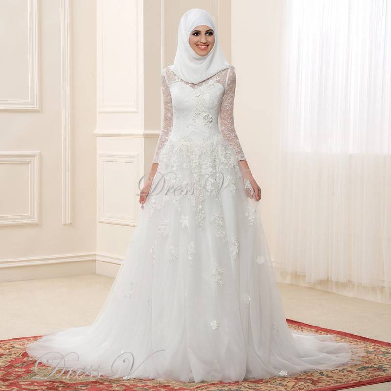 Мусульманские свадебные платья – на свадьбу для мусульманок красивые