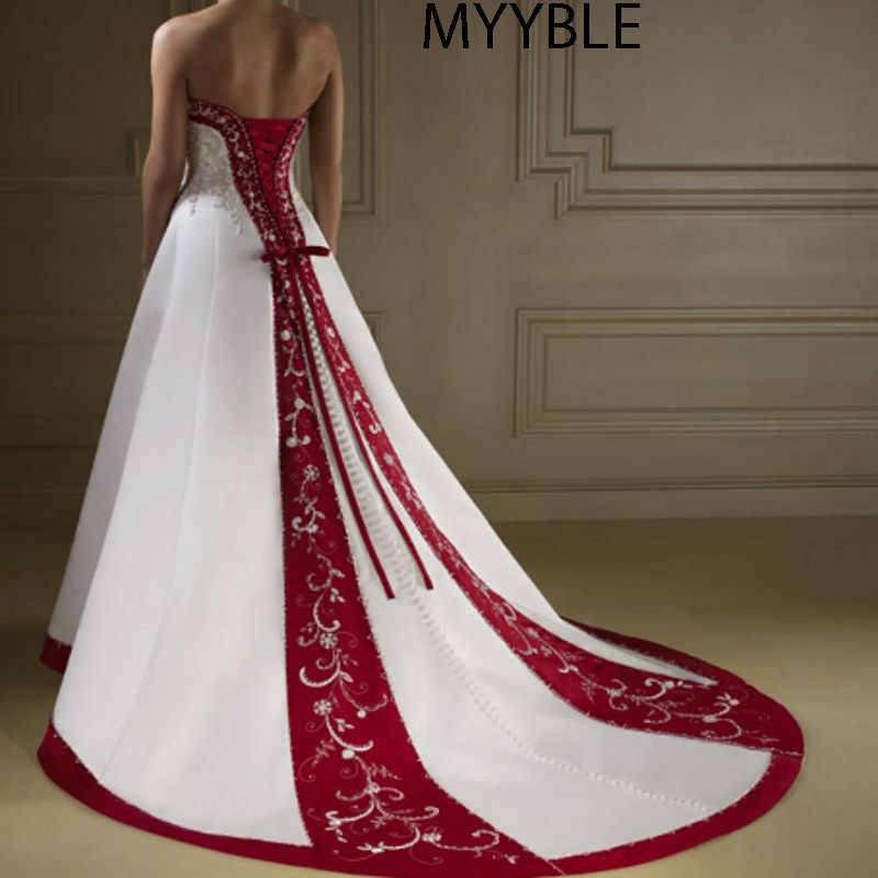 Пламя страсти: красное свадебное платье
