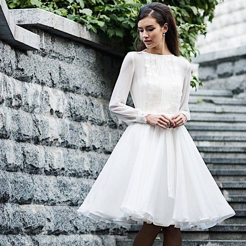 Как правильно выбрать короткое свадебное платье?