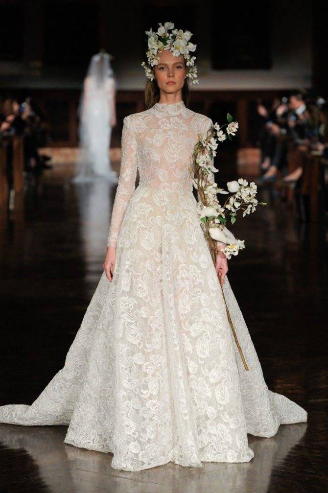 Тайное оружие невесты: закрытые свадебные платья. фото моделей | хозяйка.ru