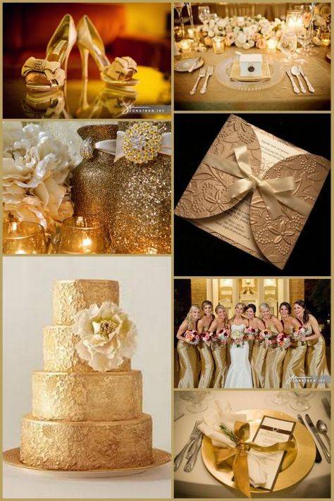 Свадьба в золотом цвете: идеи, примеры и фото