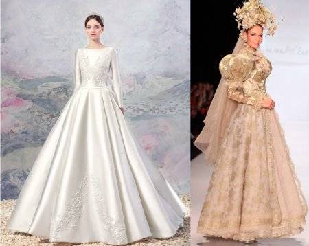 «великолепные свадебные платья в русском стиле[
