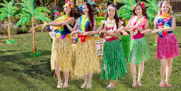 Вечеринка в гавайском стиле - оформление, костюмы для женщин и мужчин, музыка
