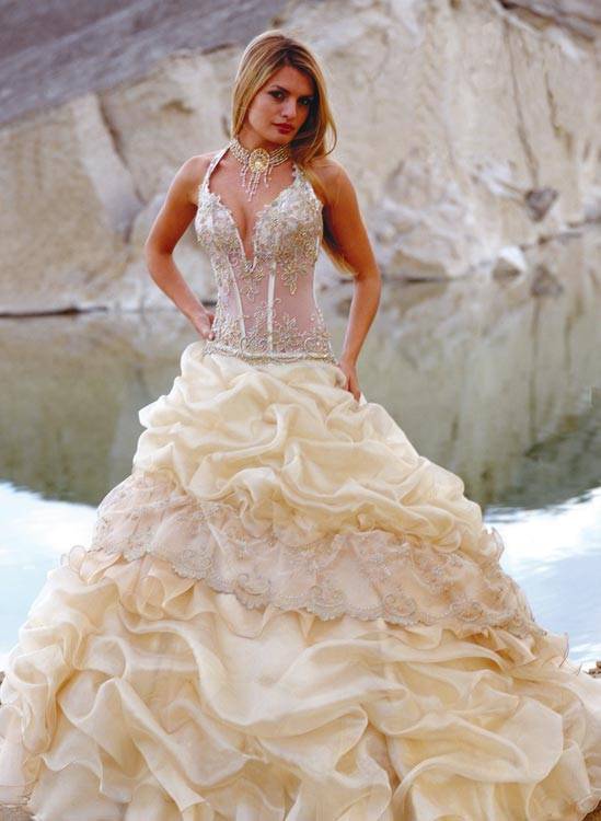 Платье свадебное корсет прозрачный
