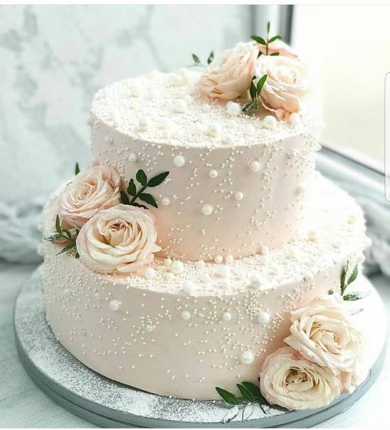Свадебный торт кремовый в вариантах [2021]: двухъярусный и одноярусный – фото ? & мастер-класс