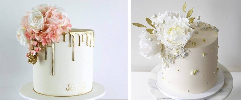 Свадебный торт без мастики: двухъярусные, одноярусные, фото