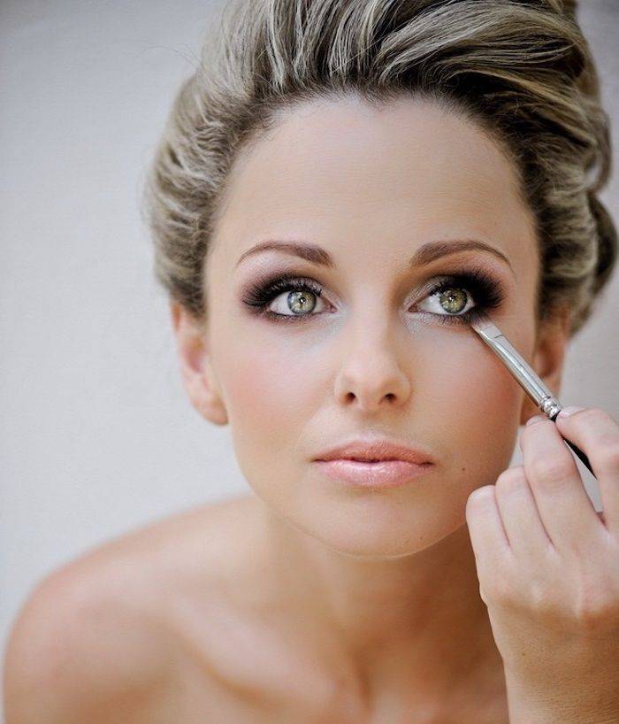 ᐉ свадебный макияж для голубых глаз - мастер-класс - svadebniy-mir.su