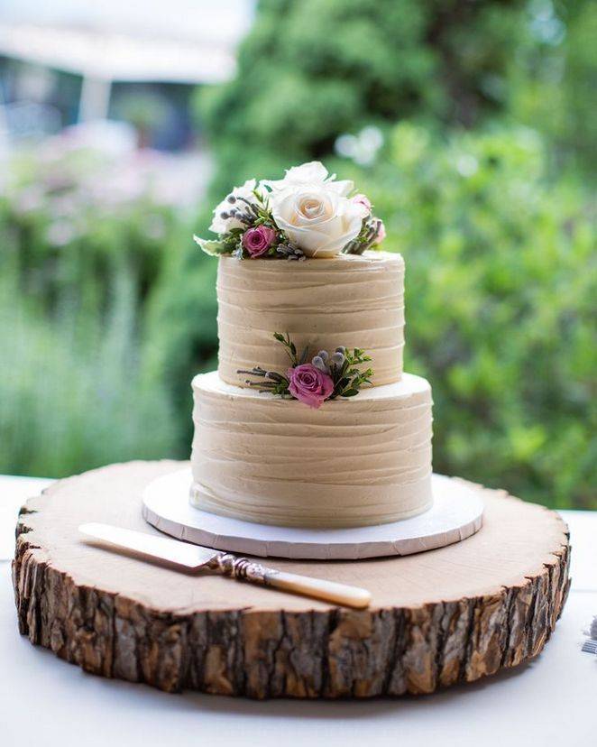 Свадебный торт в стиле рустик: идеи оформления