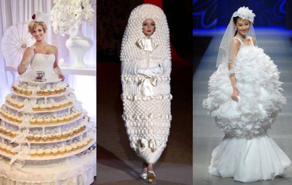 Самые ужасные свадебные платья и их фото