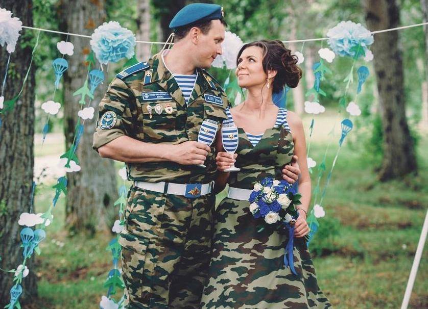 Военная романтика: свадьба в стиле ВДВ – идеи оформления