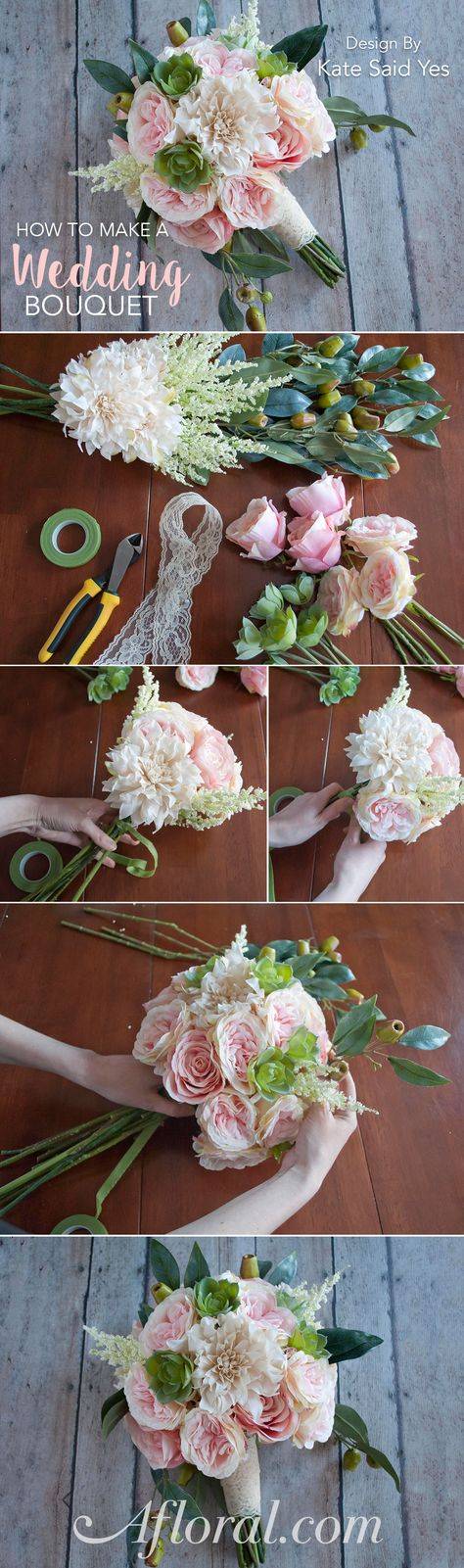 Как сделать дублер букета невесты своими руками