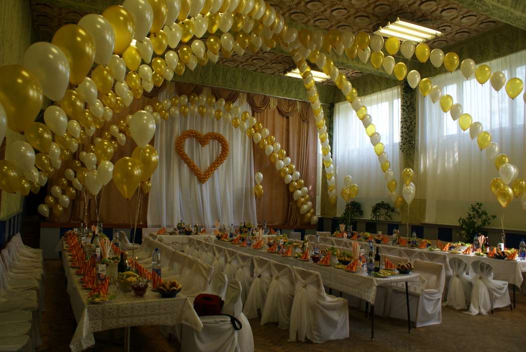Оформление свадьбы воздушными шарами - виды и стили