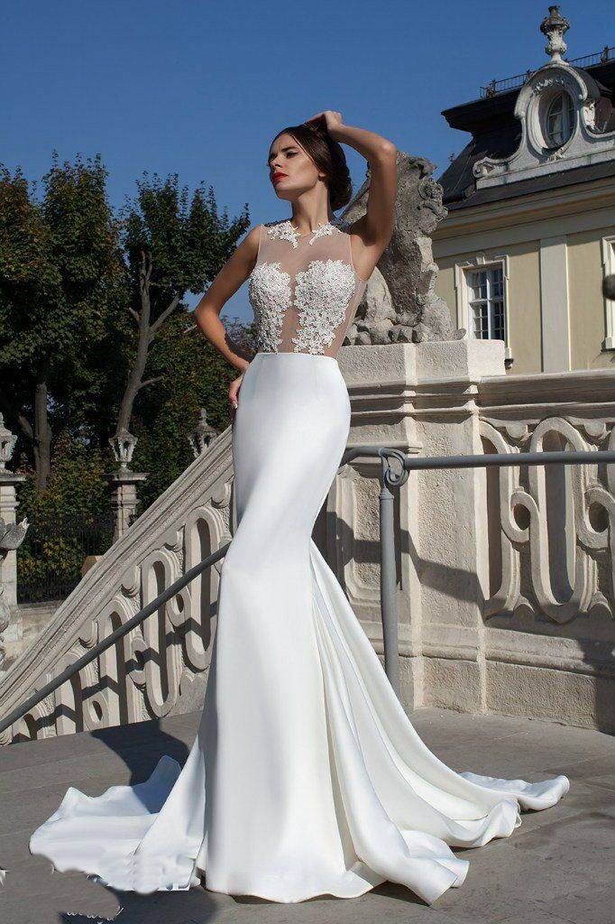 Свадебное платье силуэт «русалка» — наряд для роскошных невест
