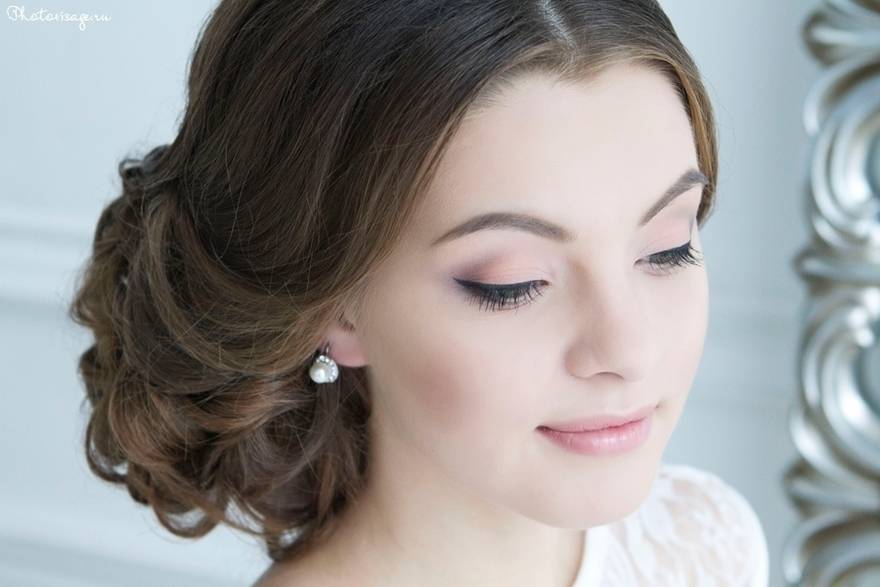 Как выбрать макияж под свадебное платье, прическу, лицо – идеи