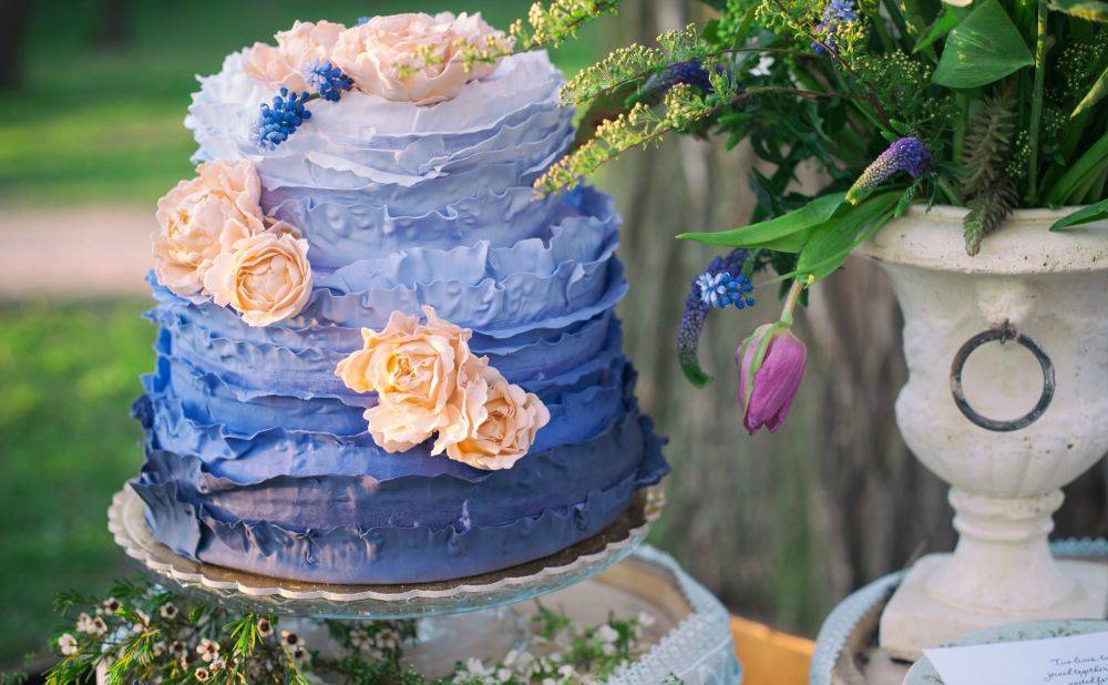 Свадьба в небесно-голубом цвете: воздушная легкость
