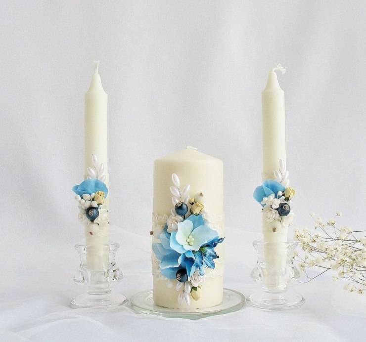 Оформление свадебных свечей: производство свечек для свадьбы своими руками, как их украсить и чем декорировать