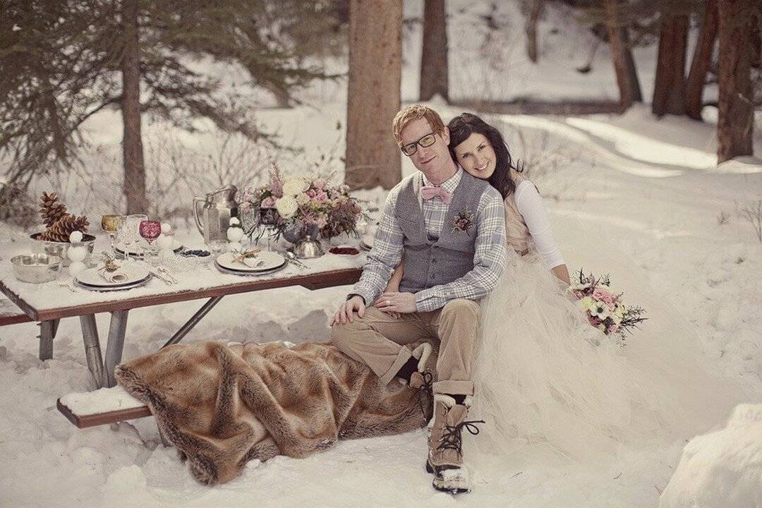 Свадьба зимой ❤ 70+ фото-идей для зимней свадьбы