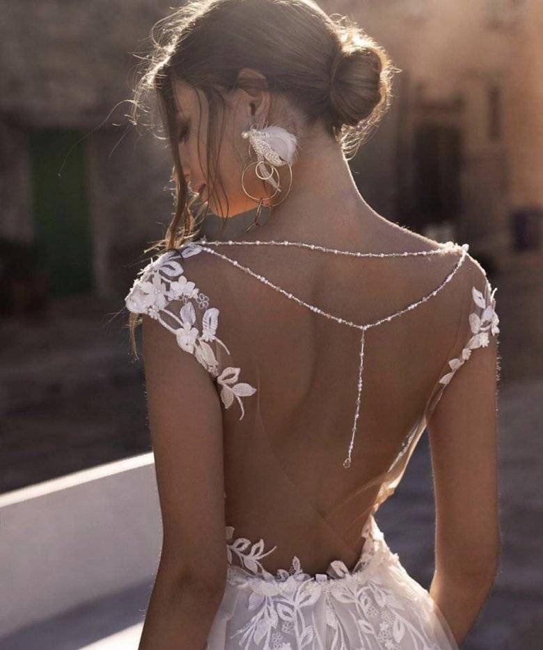 Платья с открытой спиной (78 фото): свадебное, вечернее, короткое, длинное, кружевное