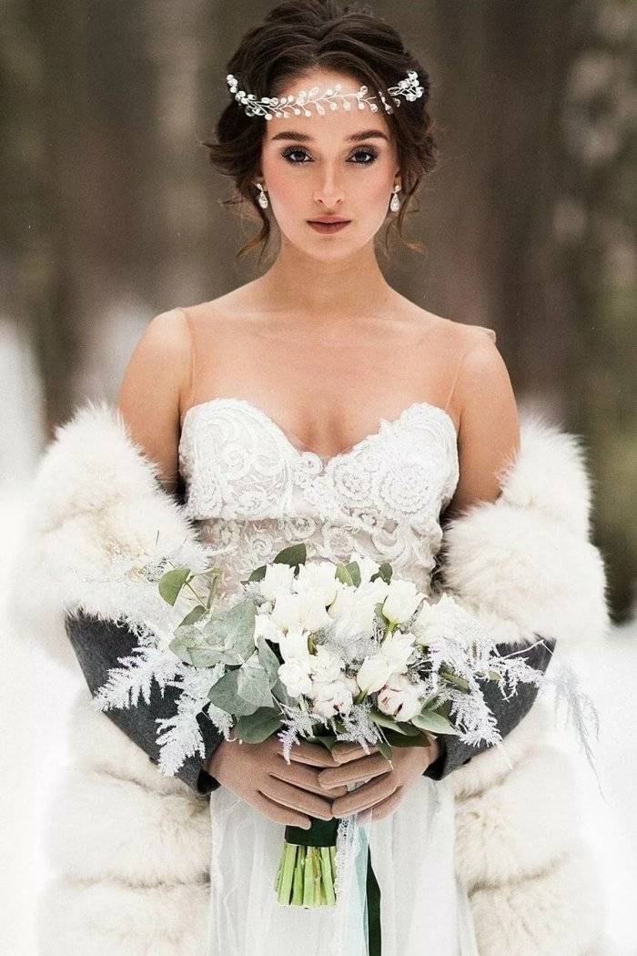 Зимние свадебные платья: фасоны, сочетания, 298 фото вау-сетов