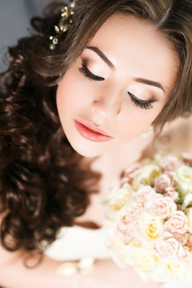 Свадебный макияж. красивый свадебный макияж невесты