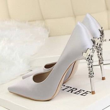 Как выбрать свадебные туфли на высоком каблуке – идеи для невест