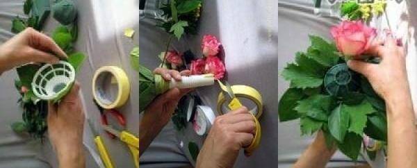 Как сделать свадебный букет своими руками из роз?