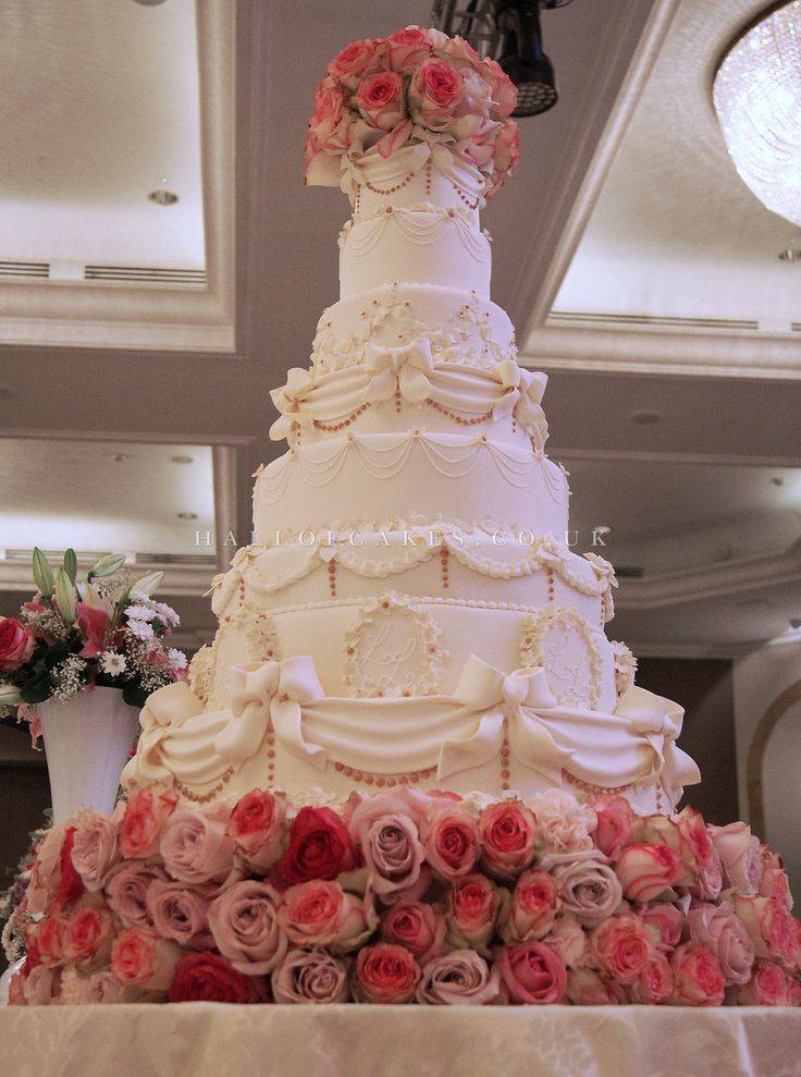 Трехъярусные свадебные торты — советы по выбору декора, цвета и начинки